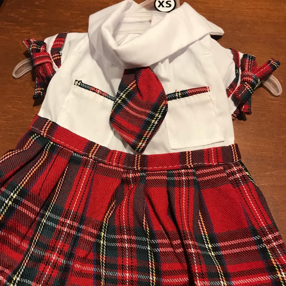 Plaid XS pet dress